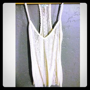 Lace Off white S small top