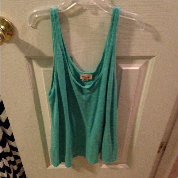 green/blue tank top