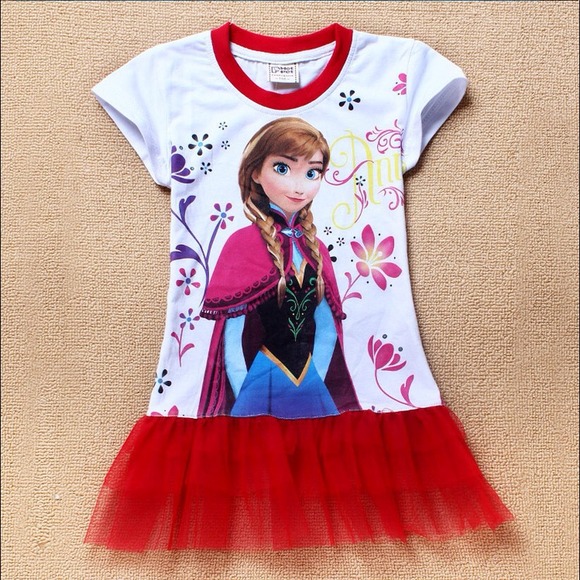 Frozen Girls Red Short Dress size 2T