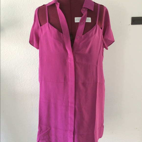 Nasty Gal Cut Out Shirt Dress