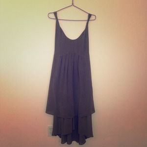 Banana Republic Green-Gray Silk Midi Dress