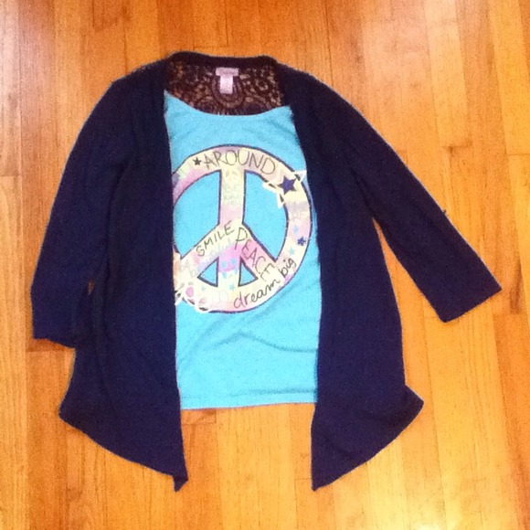 Blue peace shirt