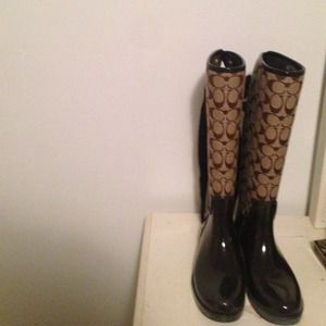 Coach rain boots