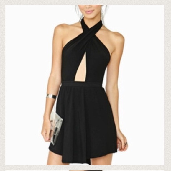 Twisted blk dress