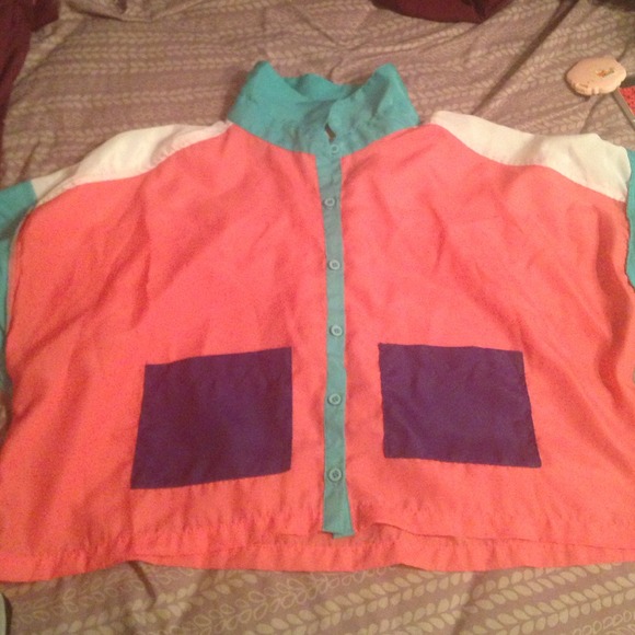 Color block crop top