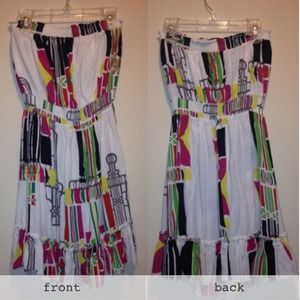 Strapless summer dress