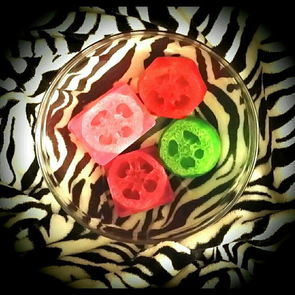 Handmade loofah soaps