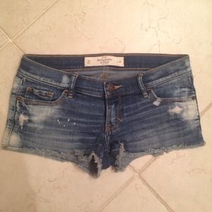 Abercrombie Distressed Denim Shorts