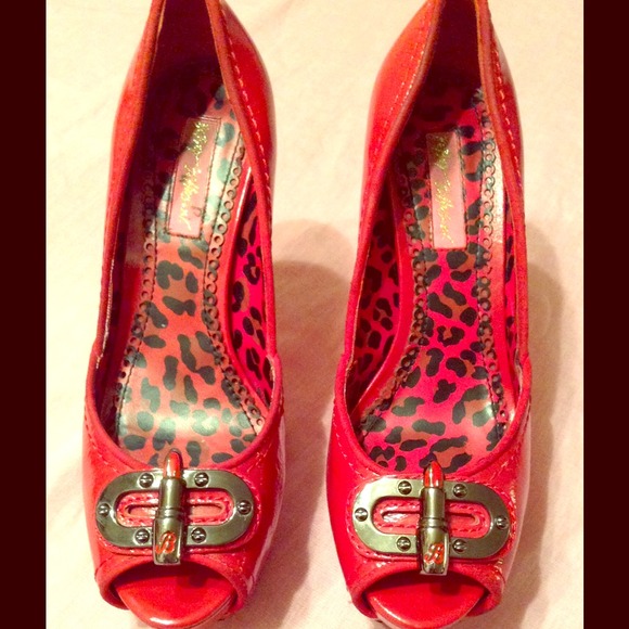 Betsey Johnson red heels