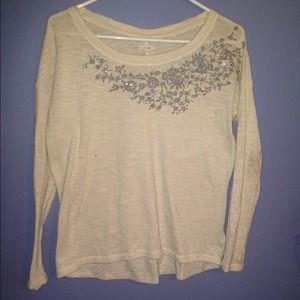 Floral Accented Sweater