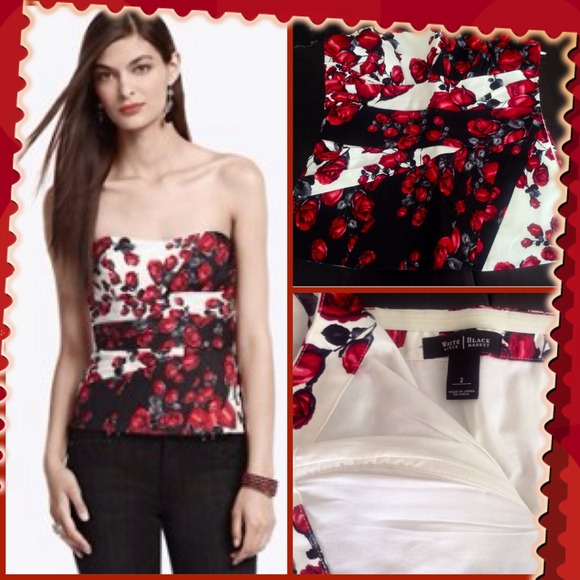 White House Black Market Tops - WHBM Rose Bustier🌹