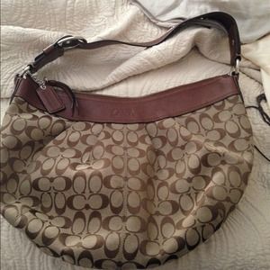 100% authentic brown coach purse