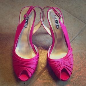 Hot Pink Sling Backs