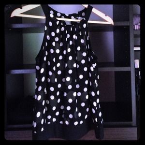 Ann Taylor, polka dot top. Size 2.