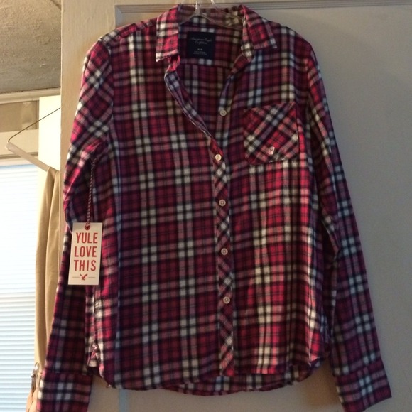 American eagle pink button up - Picture 1 of 4