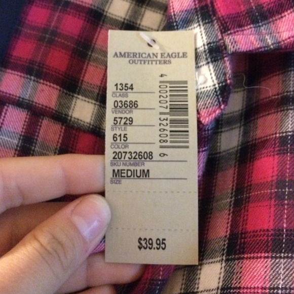 American eagle pink button up - Picture 3 of 4