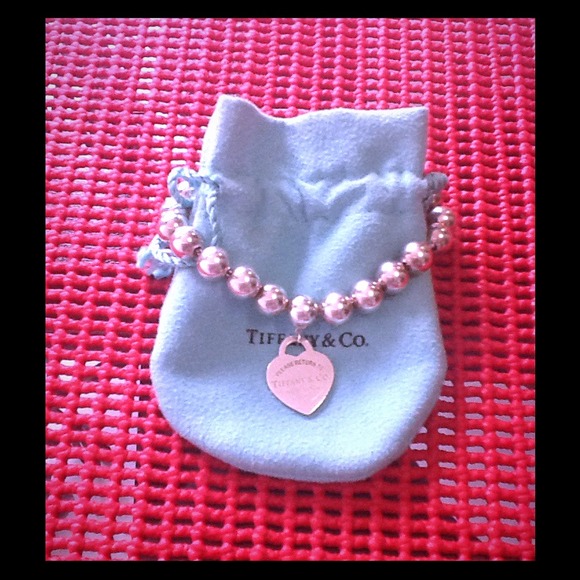 Return to Tiffany silver bead 7 in bracelet