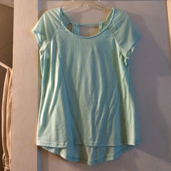 Mint top w/ cutouts in the back - Picture 3 of 4