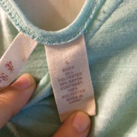 Mint top w/ cutouts in the back - Picture 4 of 4