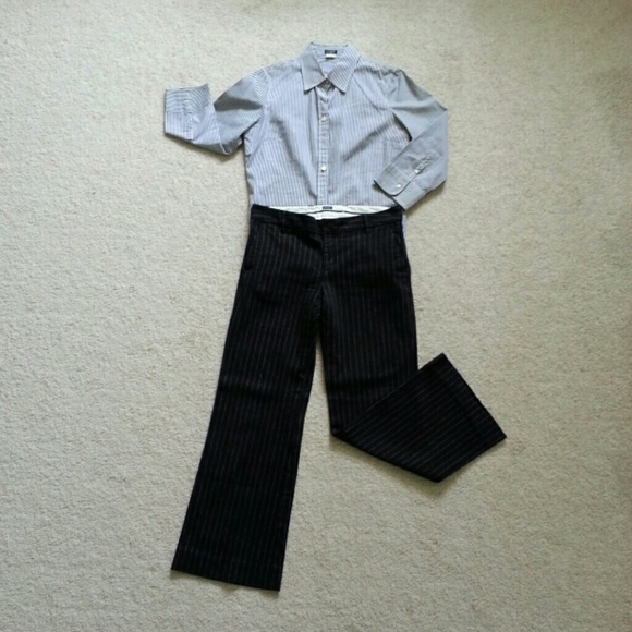 Gap Navy Striped Pants