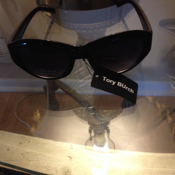 Tory Burch black sunglasses.