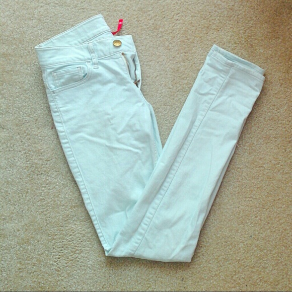Size 25 pastel blue skinny pants