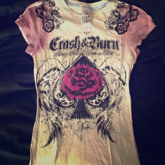 Crash & Burn T .. Small.  On hold