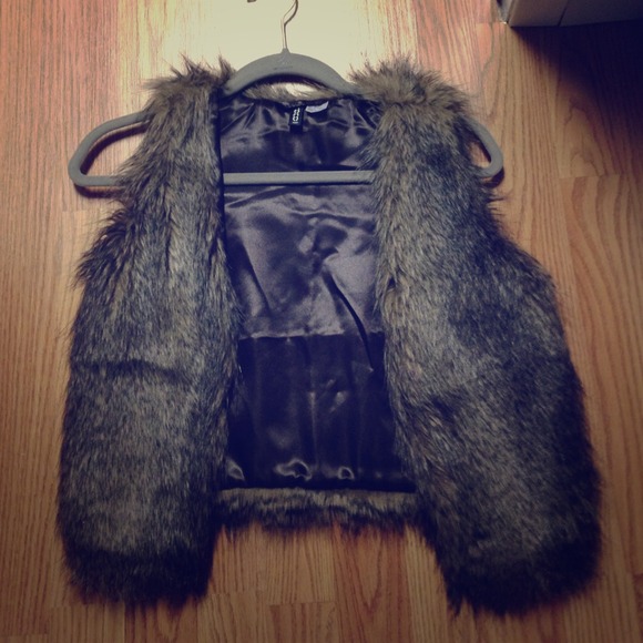 Fur h&m vest