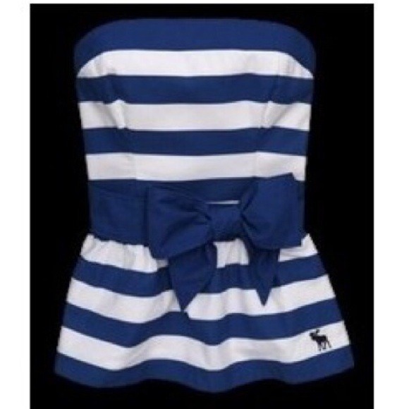 Strapless top with bow