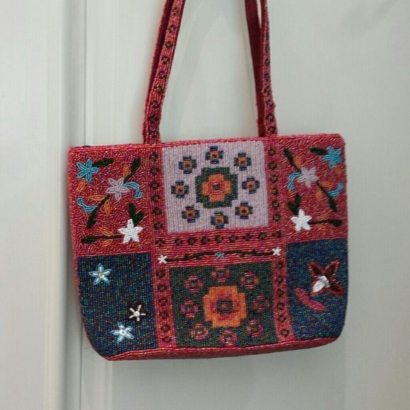 Beaded handbag