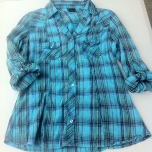 Plaid button up shirt
