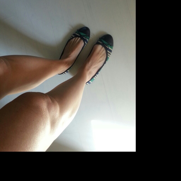 Banana Republic striped ballet slippers