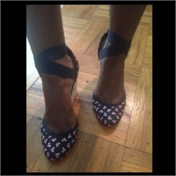 💝New Listing💝 Floral Ballet espadrille wedges