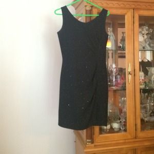 Black glittery dress