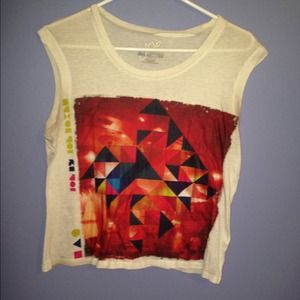 Aztec Print Muscle Tee