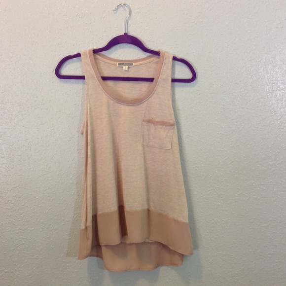 Pleione top with chiffon trim
