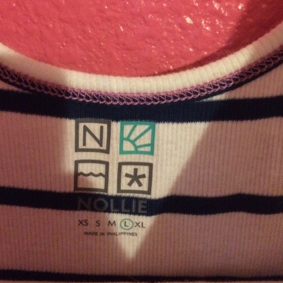 Blue and white striped tank - Picture 2 of 2