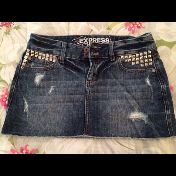 Blue jeans Express skirt