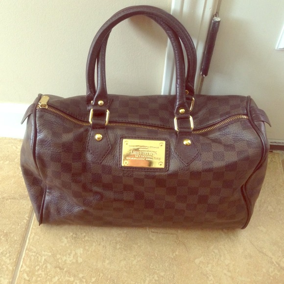 Brown Checkered Speedey Bag