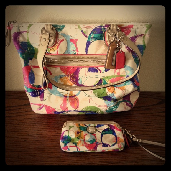 Coach purse and wristlet/ wallet