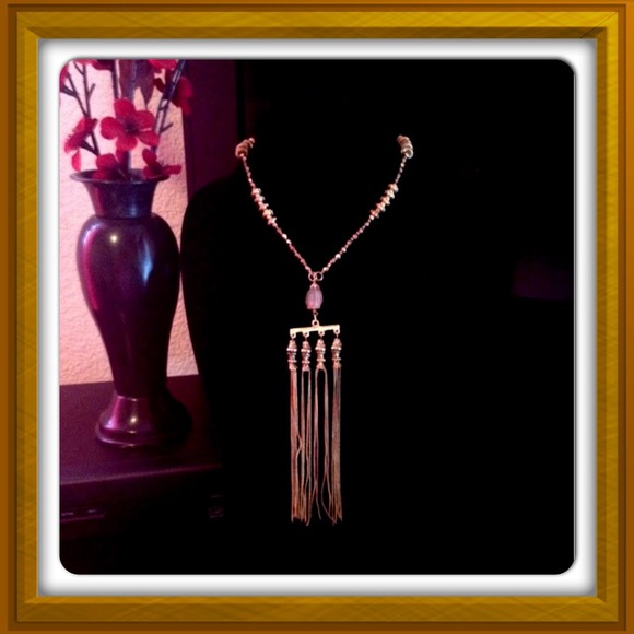 Beautiful Long Gold Toned Necklace