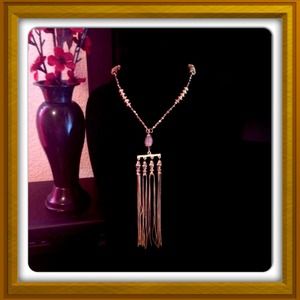 Beautiful Long Gold Toned Necklace