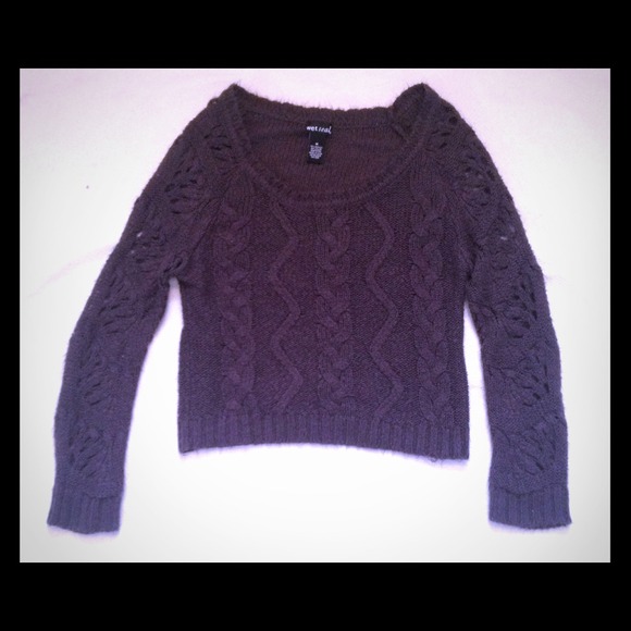 Wet Seal Crochet Sweater