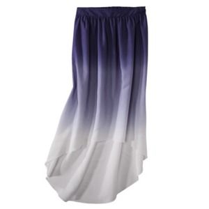 Blue Ombré Hi Low Skirt Size:XS