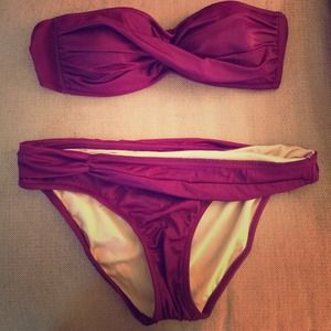 JCrew Dark Purple Bathing Suit NEW