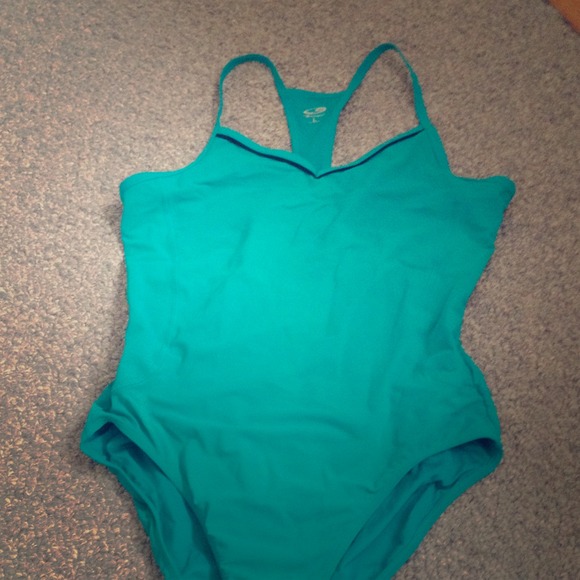 Teal lap swim suit