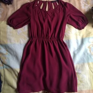 Burgundy dress from forever 21