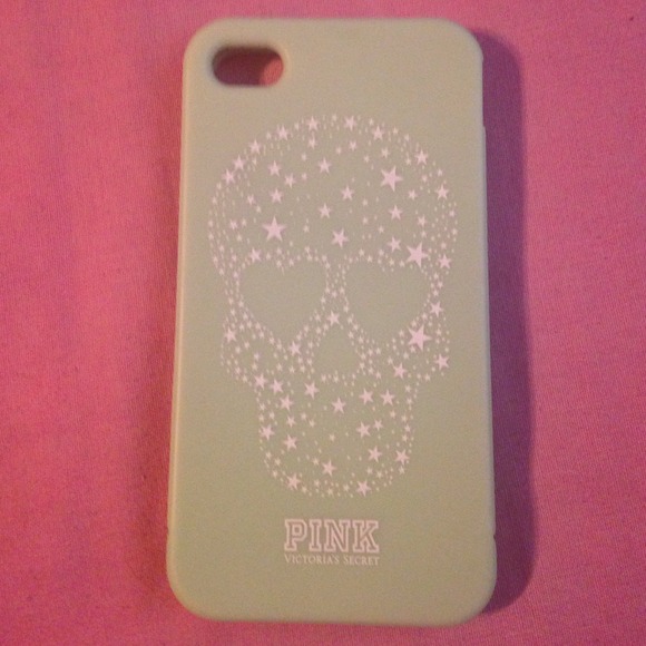 Mint green iPhone 4/4s skull phone case