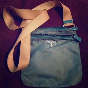 Teal Prada Messenger Bag