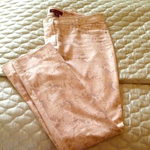 WHBM SnakeSkin print 5-pocket pants